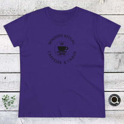 Womens T-Shirt - Caffeine and Chaos