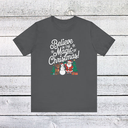 Men & Women Christmas T-Shirt. Magic of Christmas. Unisex Christmas T-Shirt.