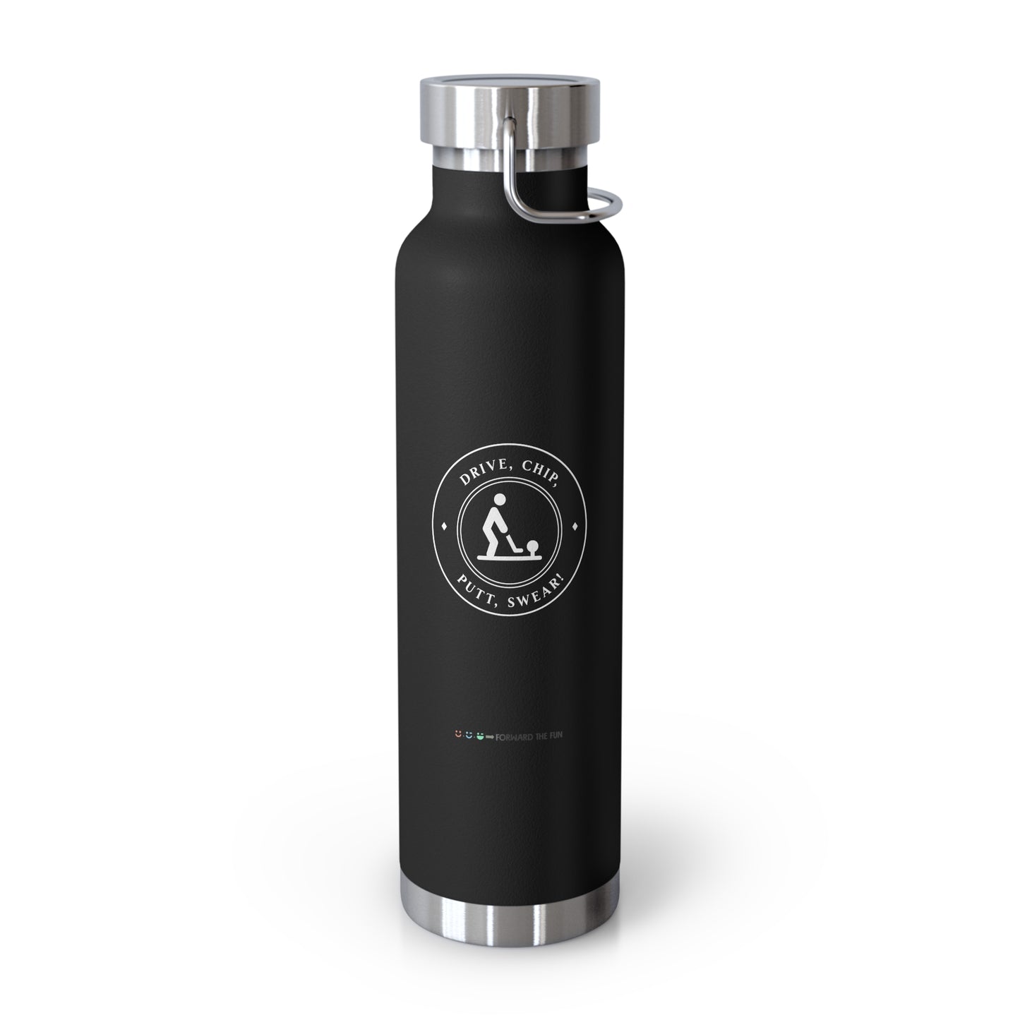 insulated water bottle, 22oz, golf funny!