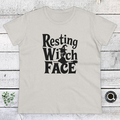 Women's T-Shirt, Women's Tee, Halloween, Funny Gift, Resting Witch Face!