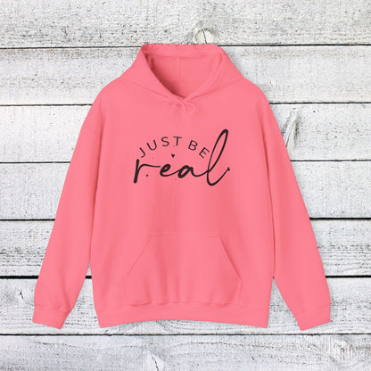 Unisex Heavy Blend™ Hooded Sweatshirt - Just Be Real - Authentic Living Quote