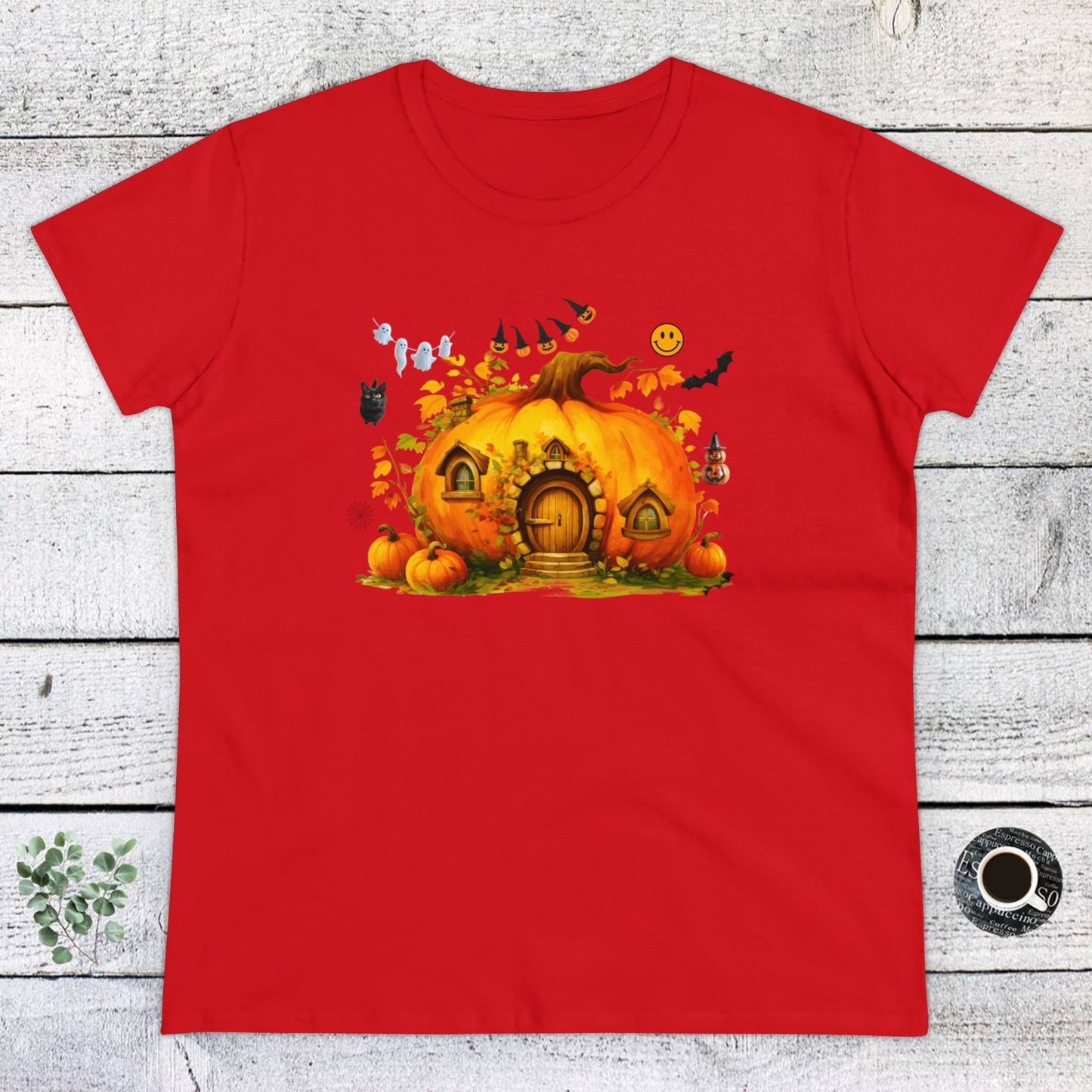 women halloween t-shirt, women's tee, pumpkins, funny, halloween gift