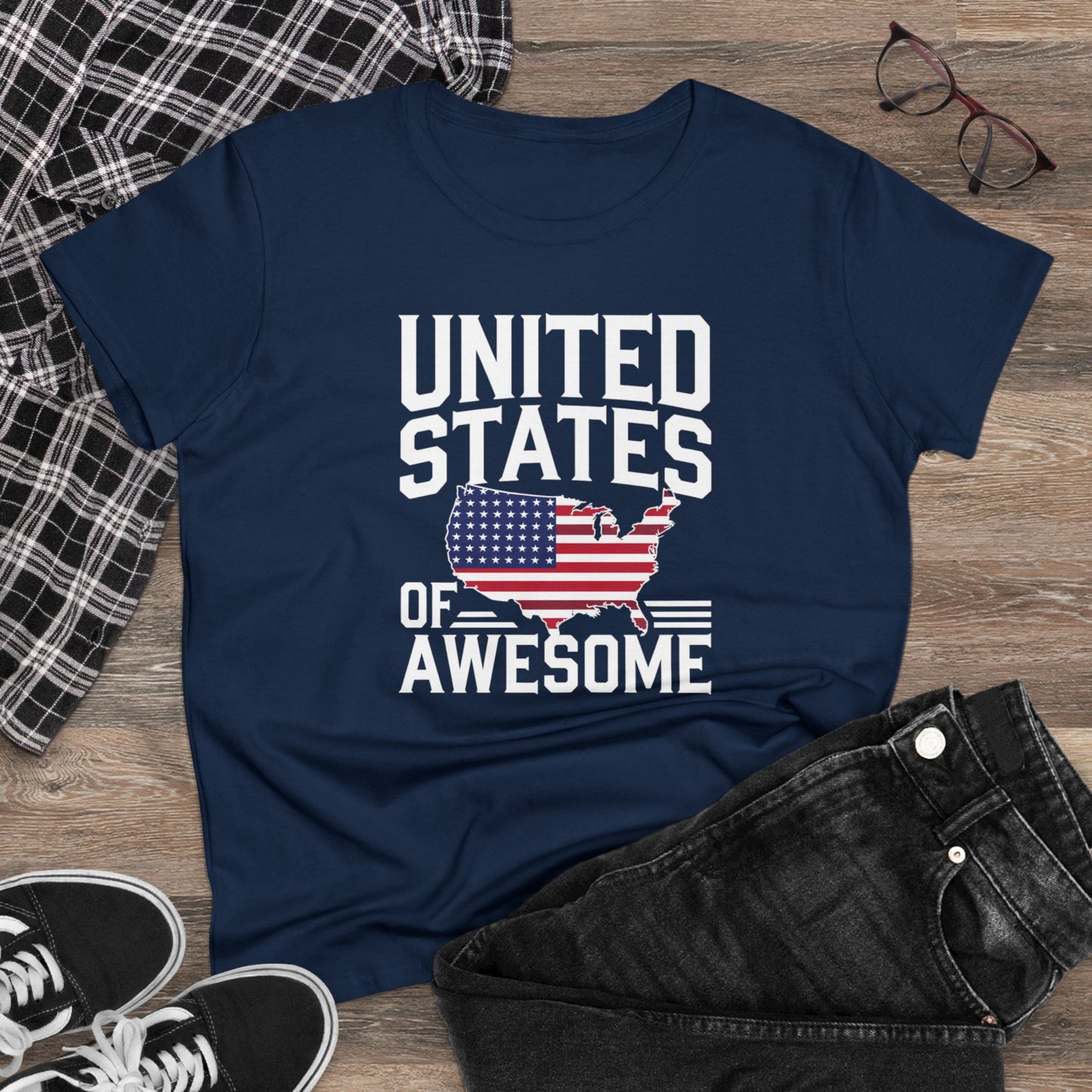 women's t-shirts, women's tee, funny gift, united states of awesome!