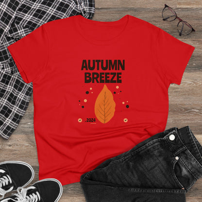 Women T-Shirts, Women's Tee, Fall, AUTUMN BREEZE, Gift