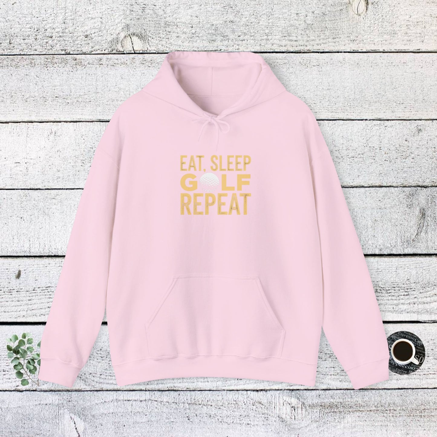 men & women golf sweatshirt: eat, sleep, golf, repeat. unisex golf sweatshirt: