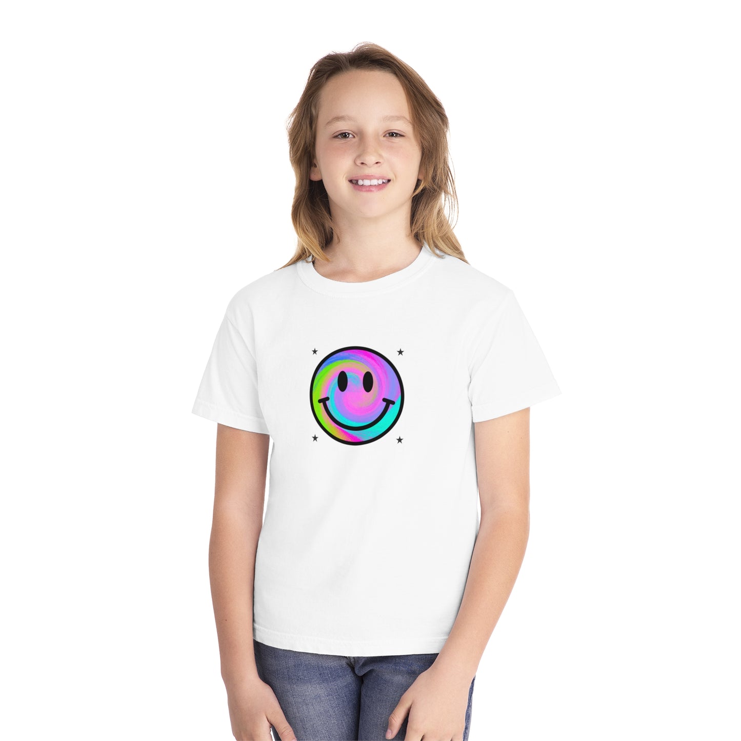 youth t-shirt - smiley face