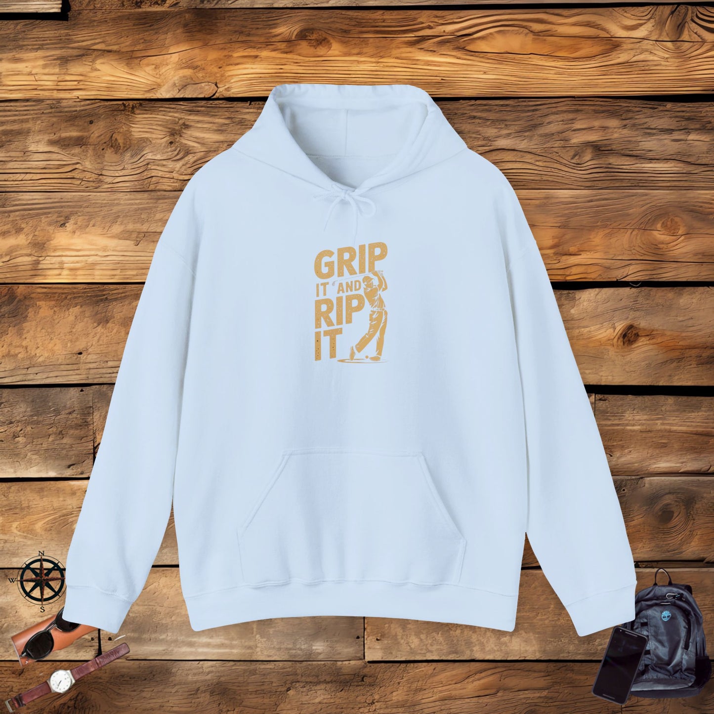 men & women golf sweatshirt: grip it and rip it! unisex sweatshirt: