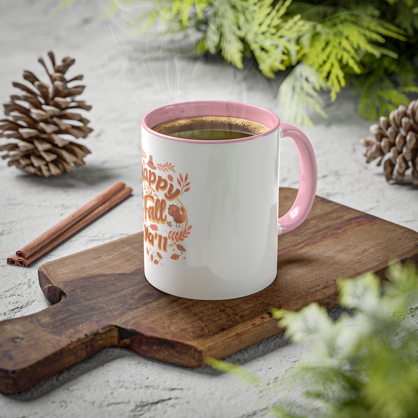 colorful 11oz mug - happy fall ya'll