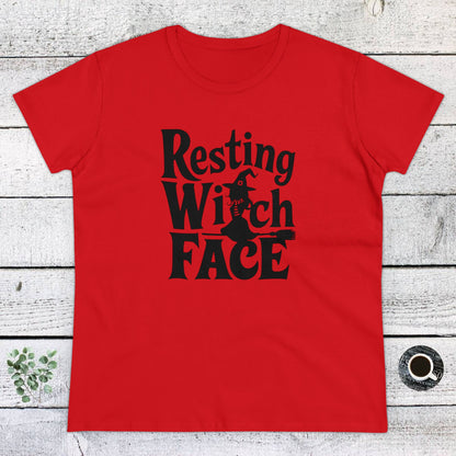 Women's T-Shirt, Women's Tee, Halloween, Funny Gift, Resting Witch Face!