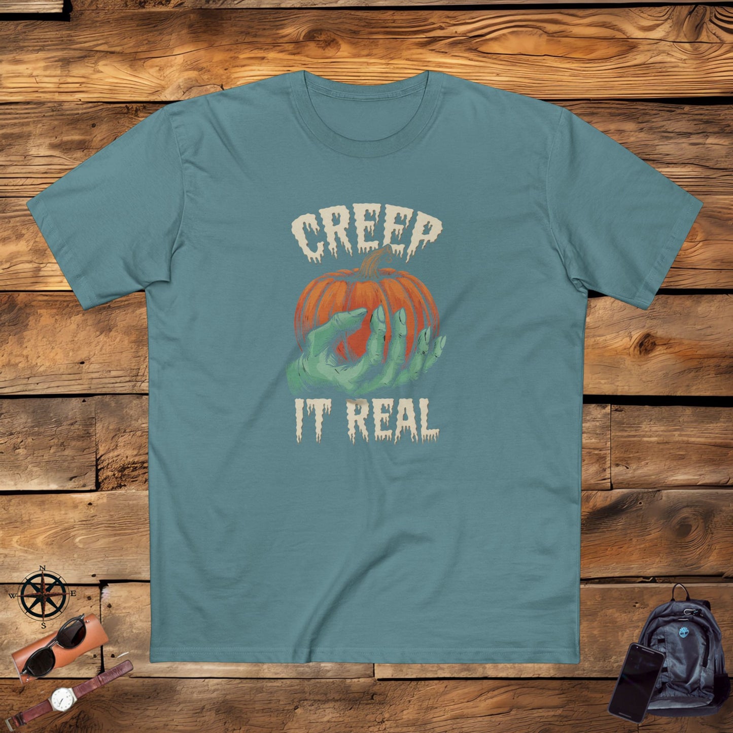 men's t-shirt, men's tee, men's halloween, men's funny gift - creep it real!