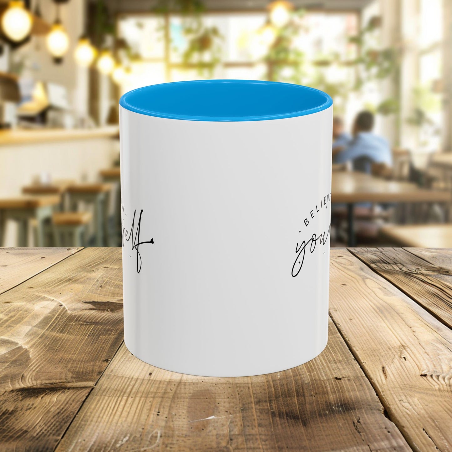 colorful inspirational mug - believe in yourself