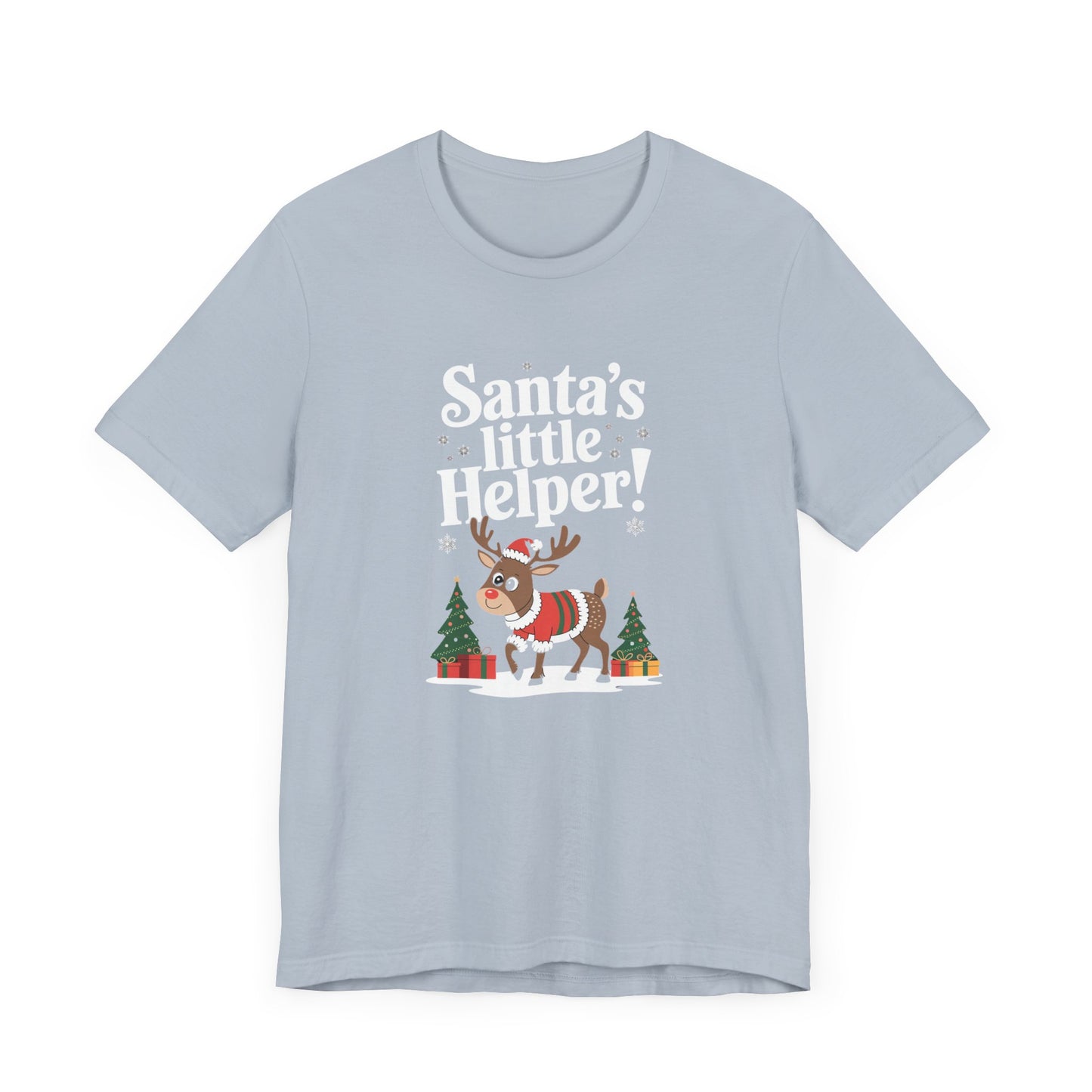 men & women christmas t-shirt. santa's little helper! unisex christmas t-shirt.