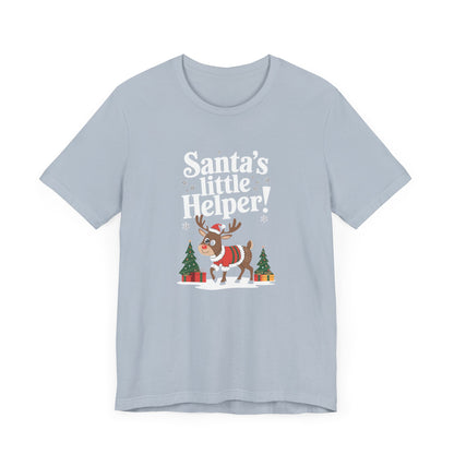 Men & Women Christmas T-Shirt. Santa's Little Helper! Unisex Christmas T-Shirt.