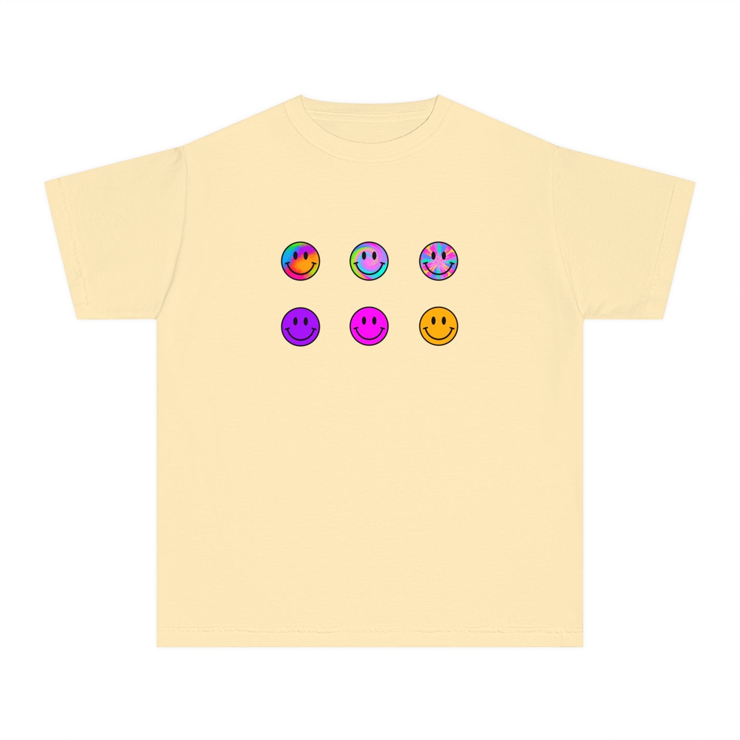 youth t-shirt - smiley faces