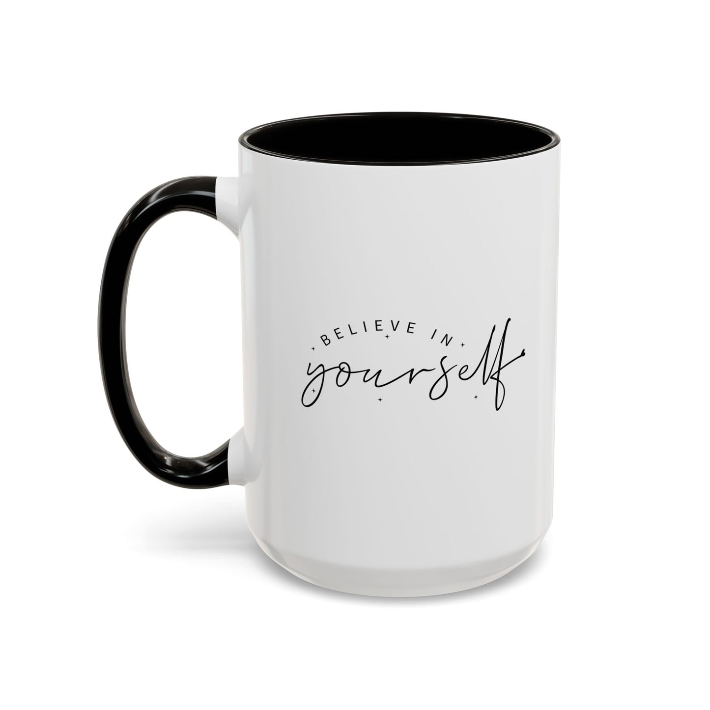 colorful inspirational mug - believe in yourself