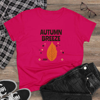 Women T-Shirts, Women's Tee, Fall, AUTUMN BREEZE, Gift