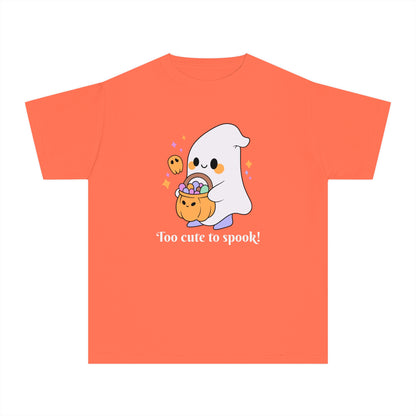 Youth T-Shirt, Kids T-shirts, Kids Tee, Halloween, Cute - Too cute to spook!