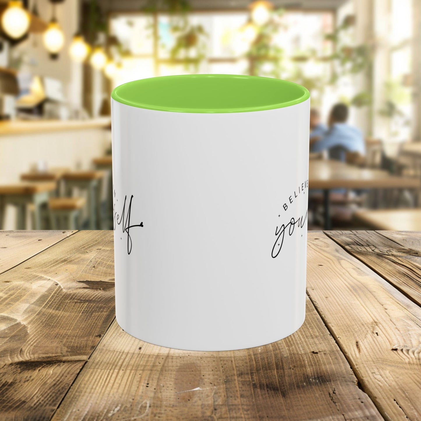 colorful inspirational mug - believe in yourself
