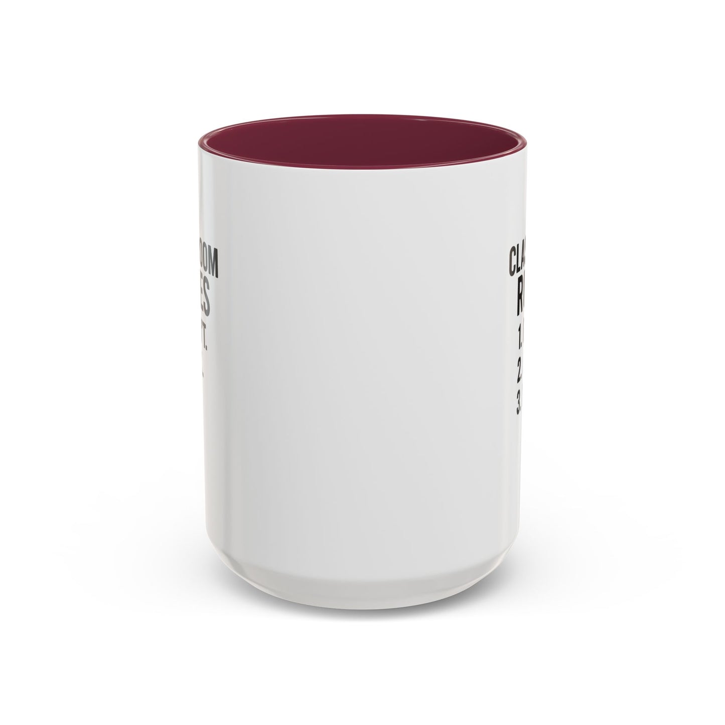 colorful classroom rules mug - perfect for teachers and students. teachers with attitude.