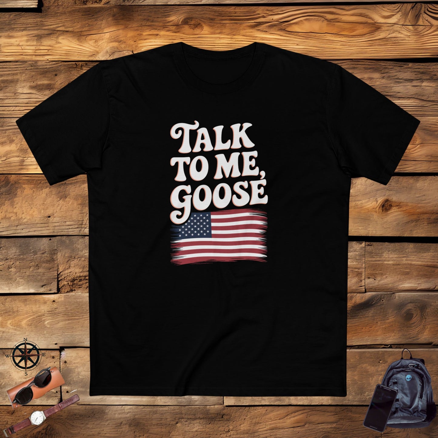 men's t-shirt, men's tee, funny gift, talk to me goose