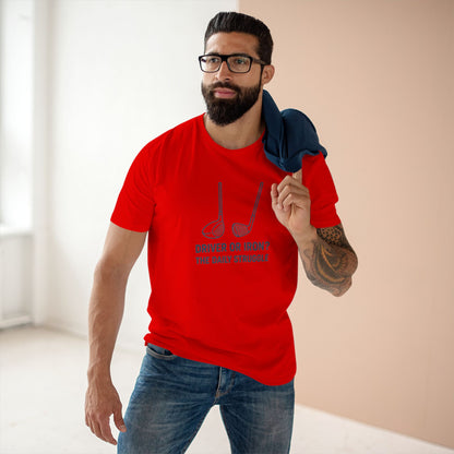 Men's Stable Tee: Driver or Iron? The Daily Struggle. Golf T-Shirt.