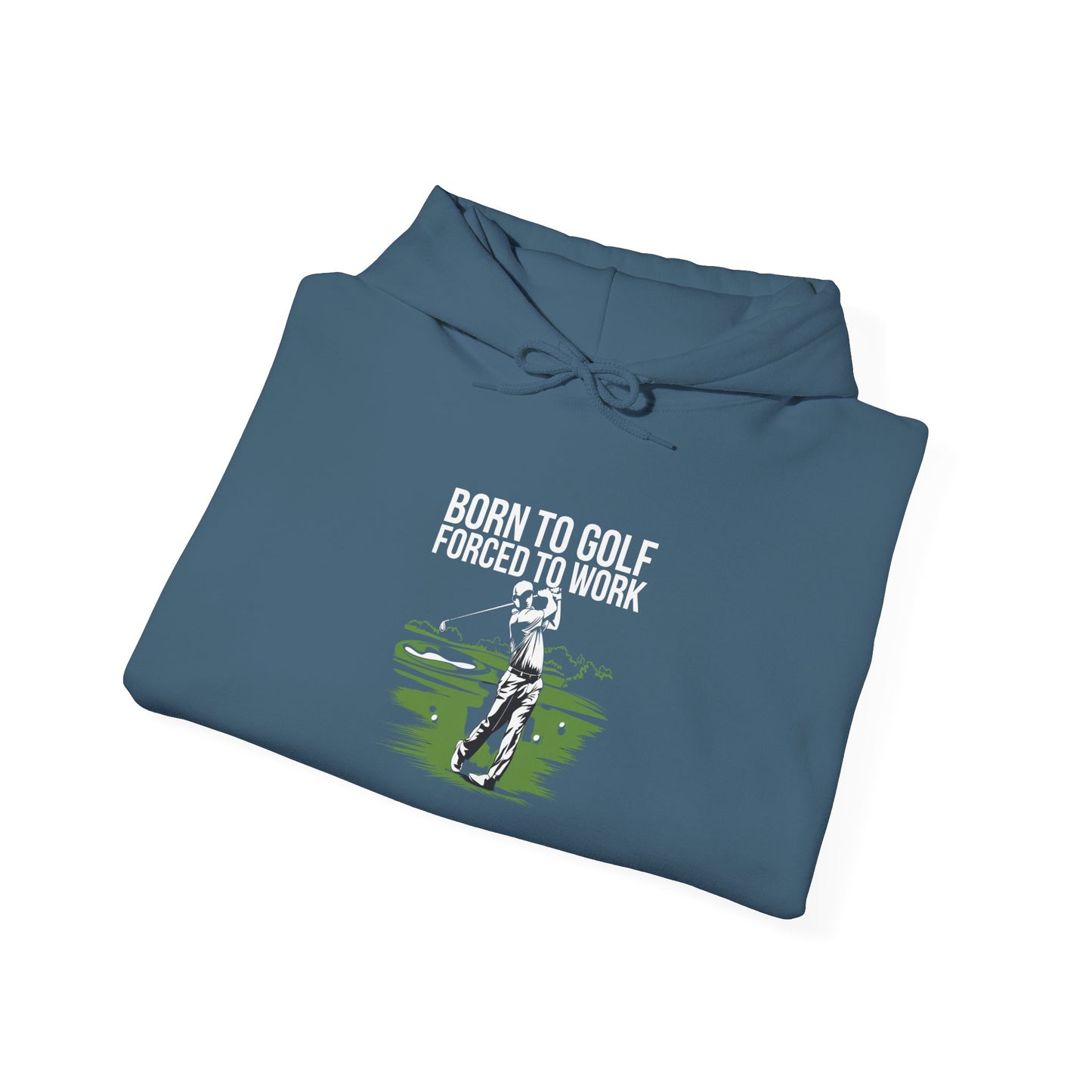 men & women golf sweater: born to golf, forced to work!