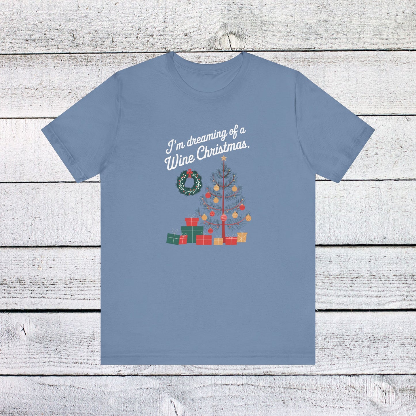 men & women christmas t-shirt. wine christmas! unisex christmas t-shirt.