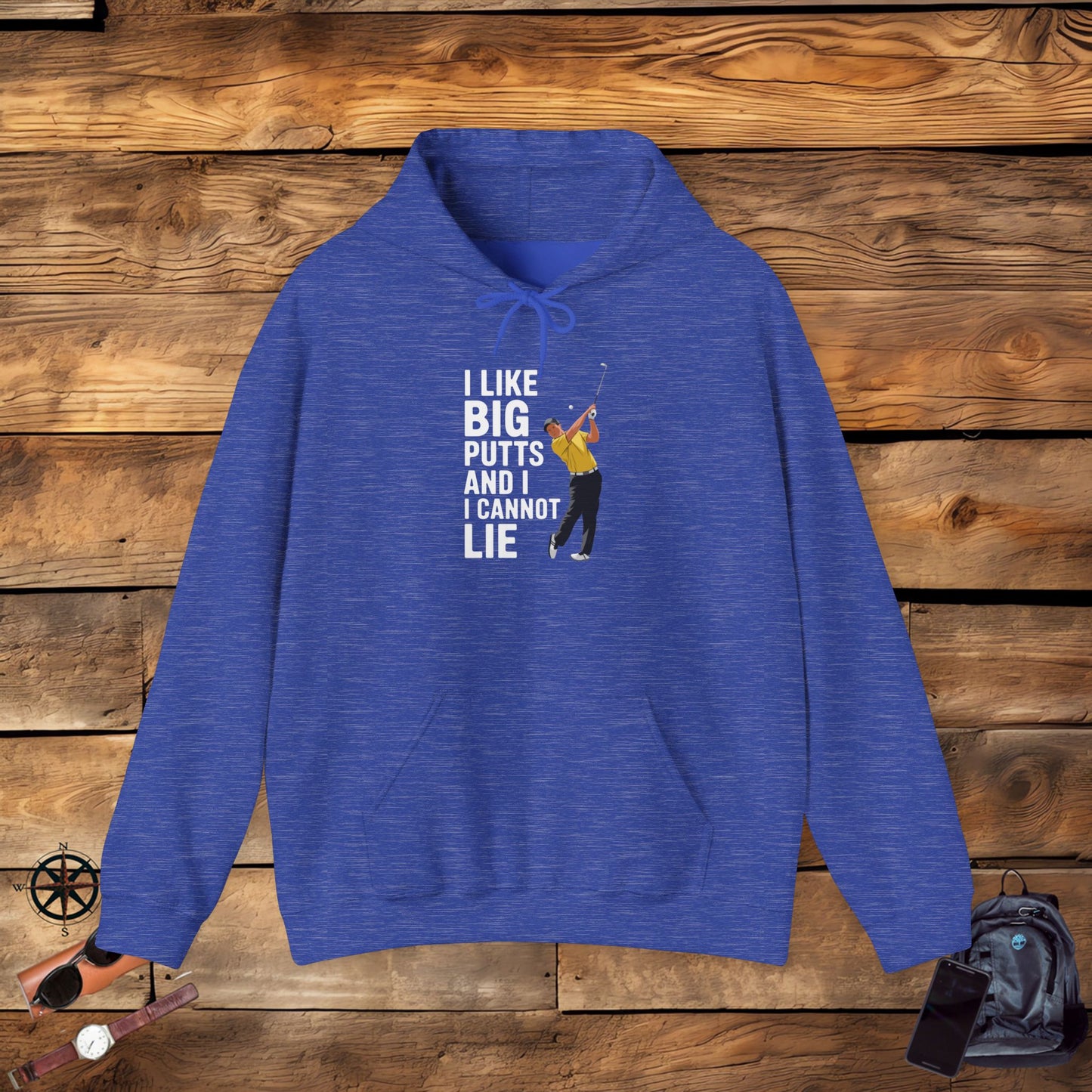 men & women golf sweatshirt: i like big putts and i cannot lie. unisex golf sweatshirt