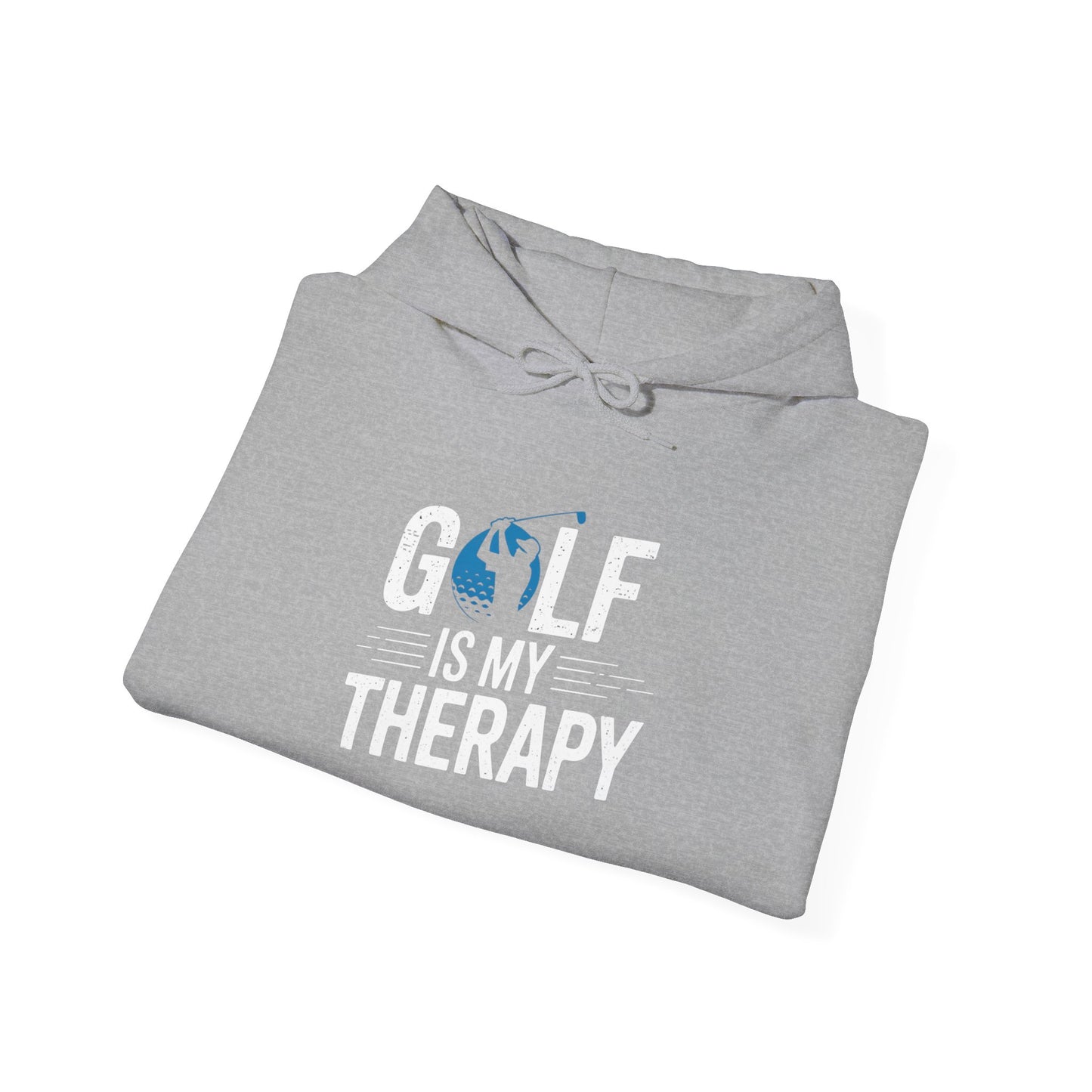 men & women golf sweatshirt: golf is my therapy(2): unisex sweatshirt: