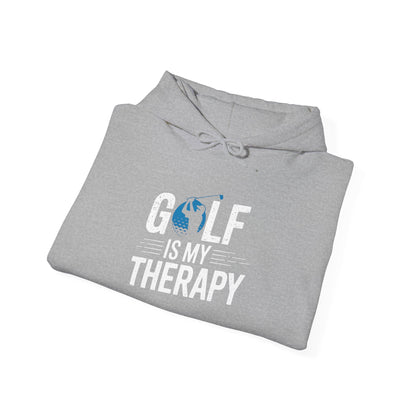 Men & Women Golf Sweatshirt: Golf is my Therapy(2): Unisex Sweatshirt: