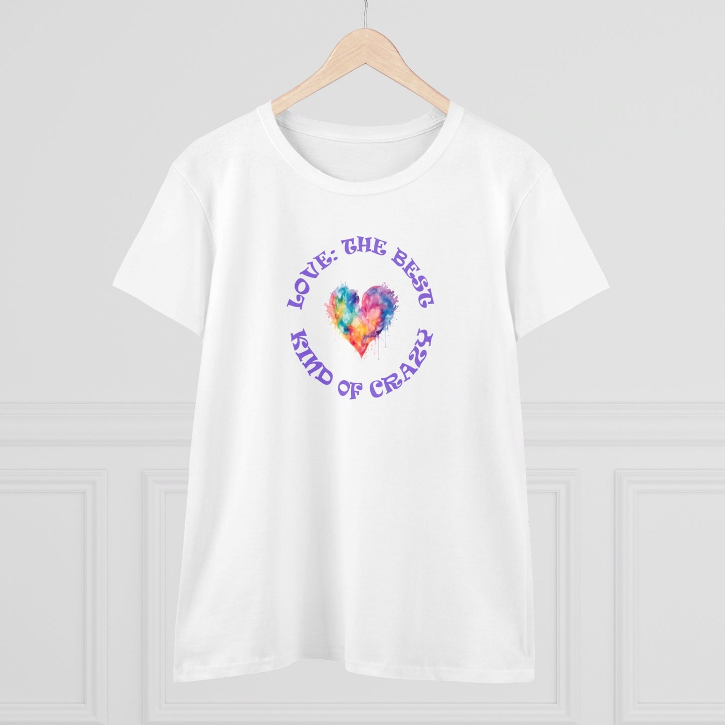 womens t-shirt - love crazy