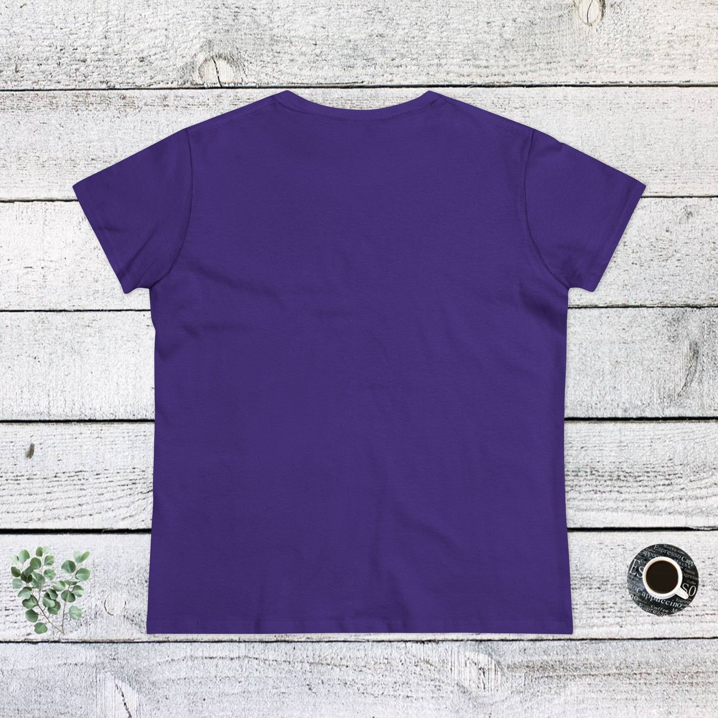 women's midweight cotton tee - live is ruff, but dogs make it better | funny dog lover gift | cute pet quote design
