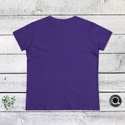 Women's Midweight Cotton Tee - Live is Ruff, But Dogs Make it better | Funny Dog Lover Gift | Cute Pet Quote Design