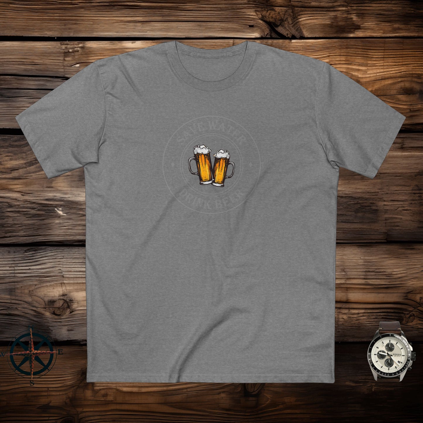 mens t-shirt - drink beer