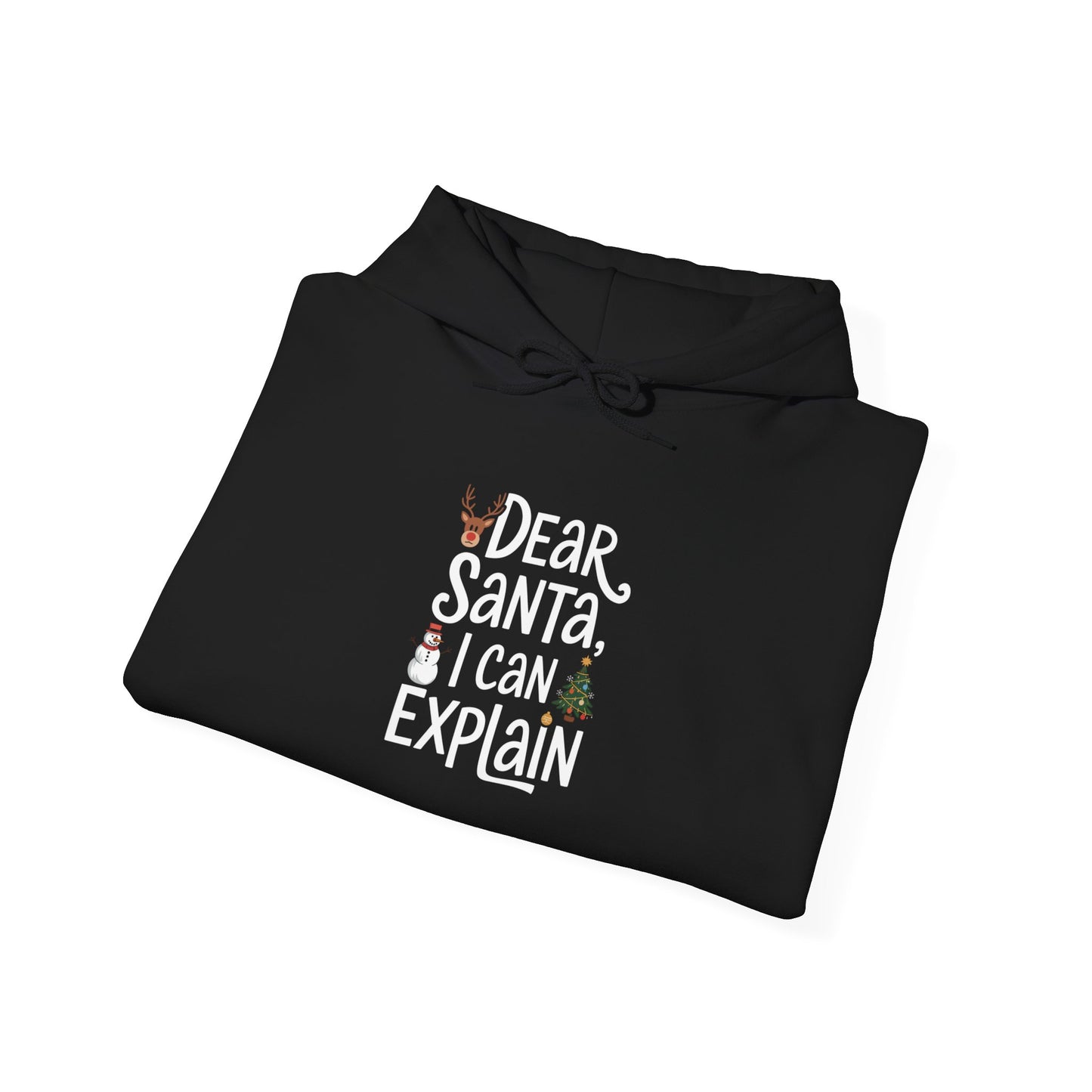 men's and women's christmas sweatshirt. dear santa, i can explain! unisex christmas sweatshirt.