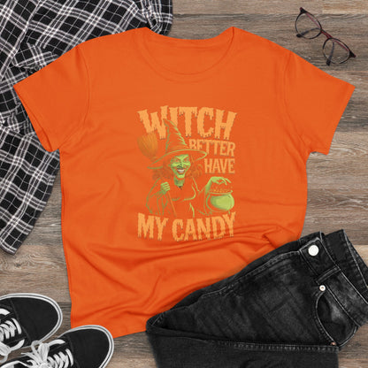 Women's T-Shirt, Women's Tee, Women's Halloween, Witch better have my candy!