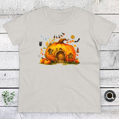 Women Halloween T-Shirt, Women's Tee, Pumpkins, Funny, Halloween Gift