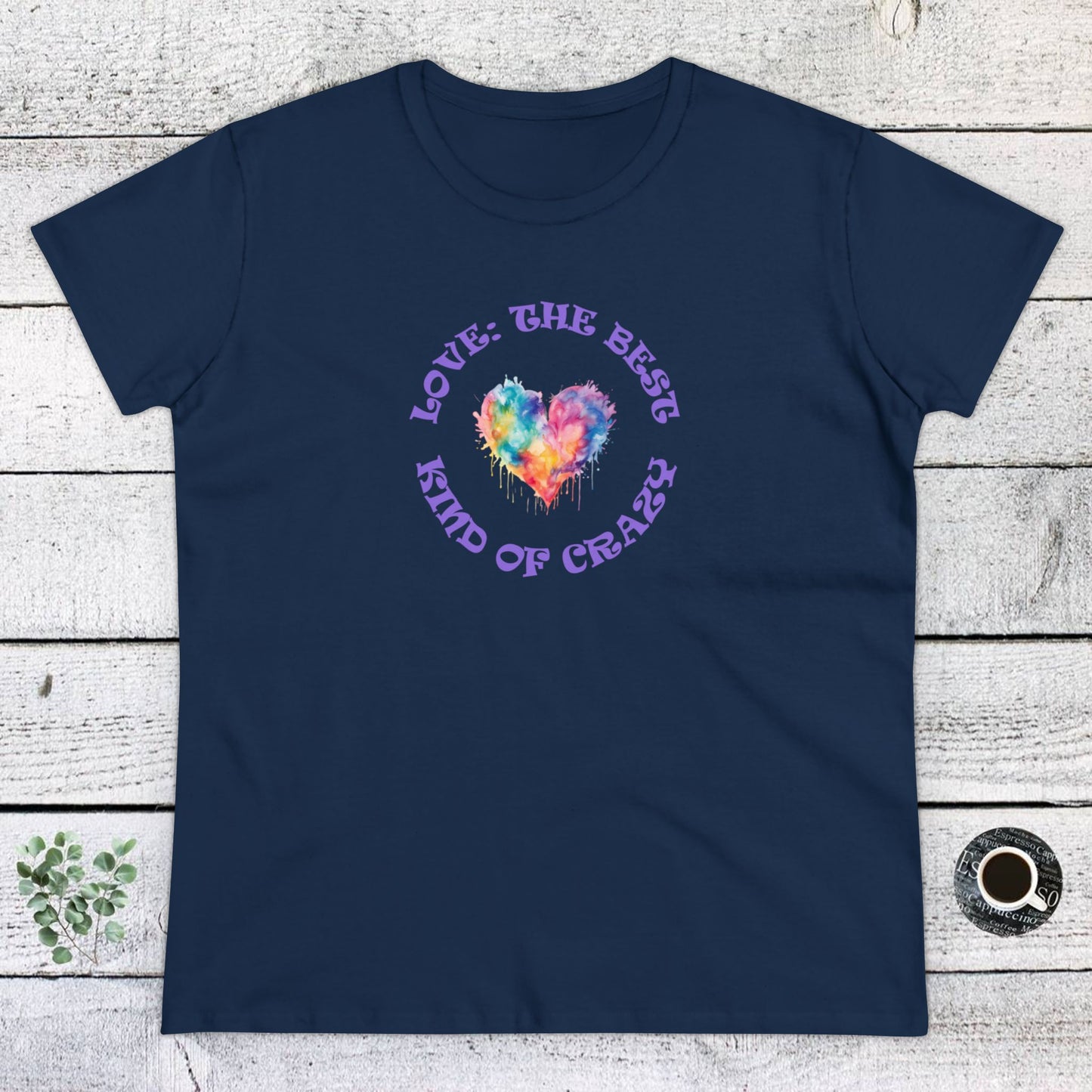 womens t-shirt - love crazy