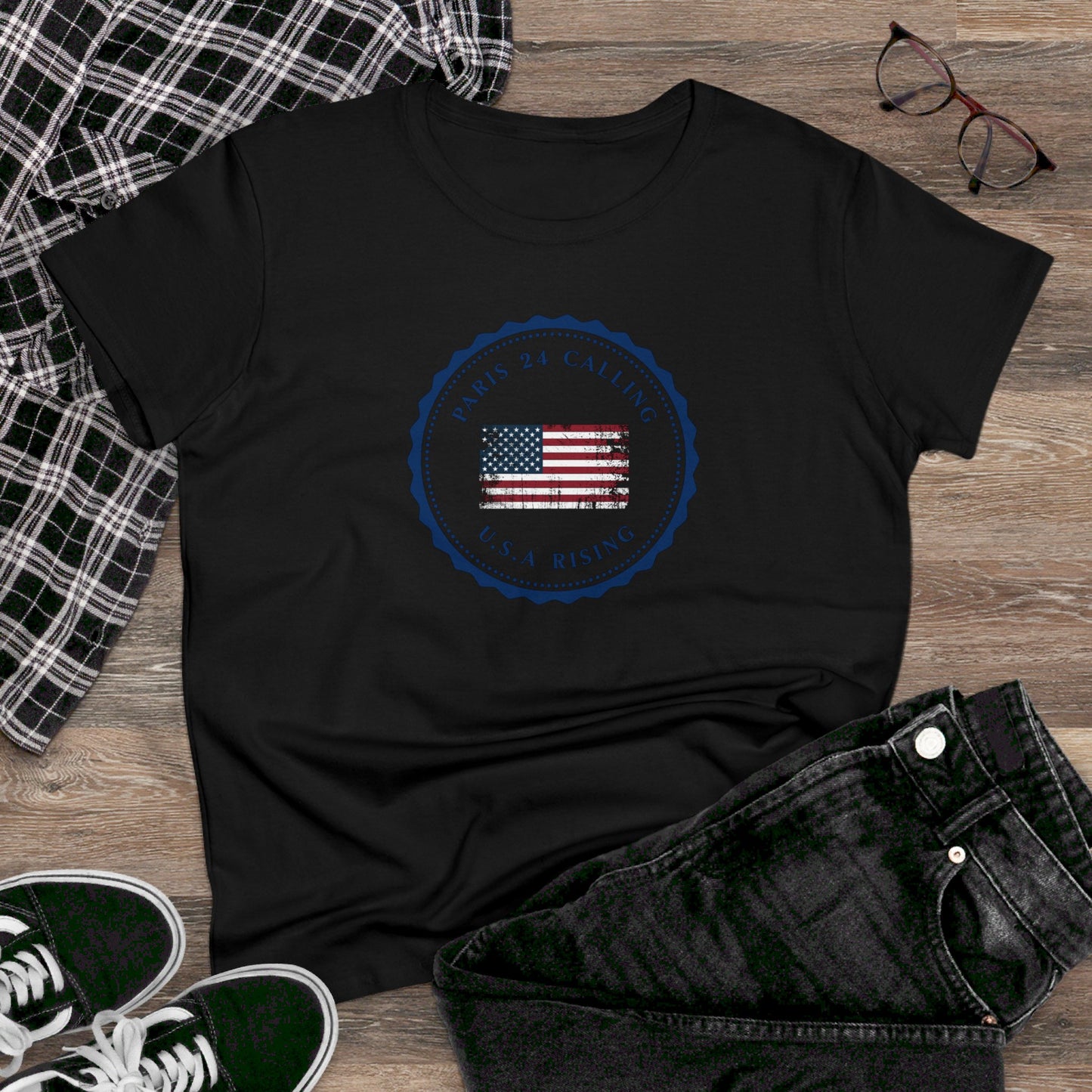 women's t-shirt - usa rising