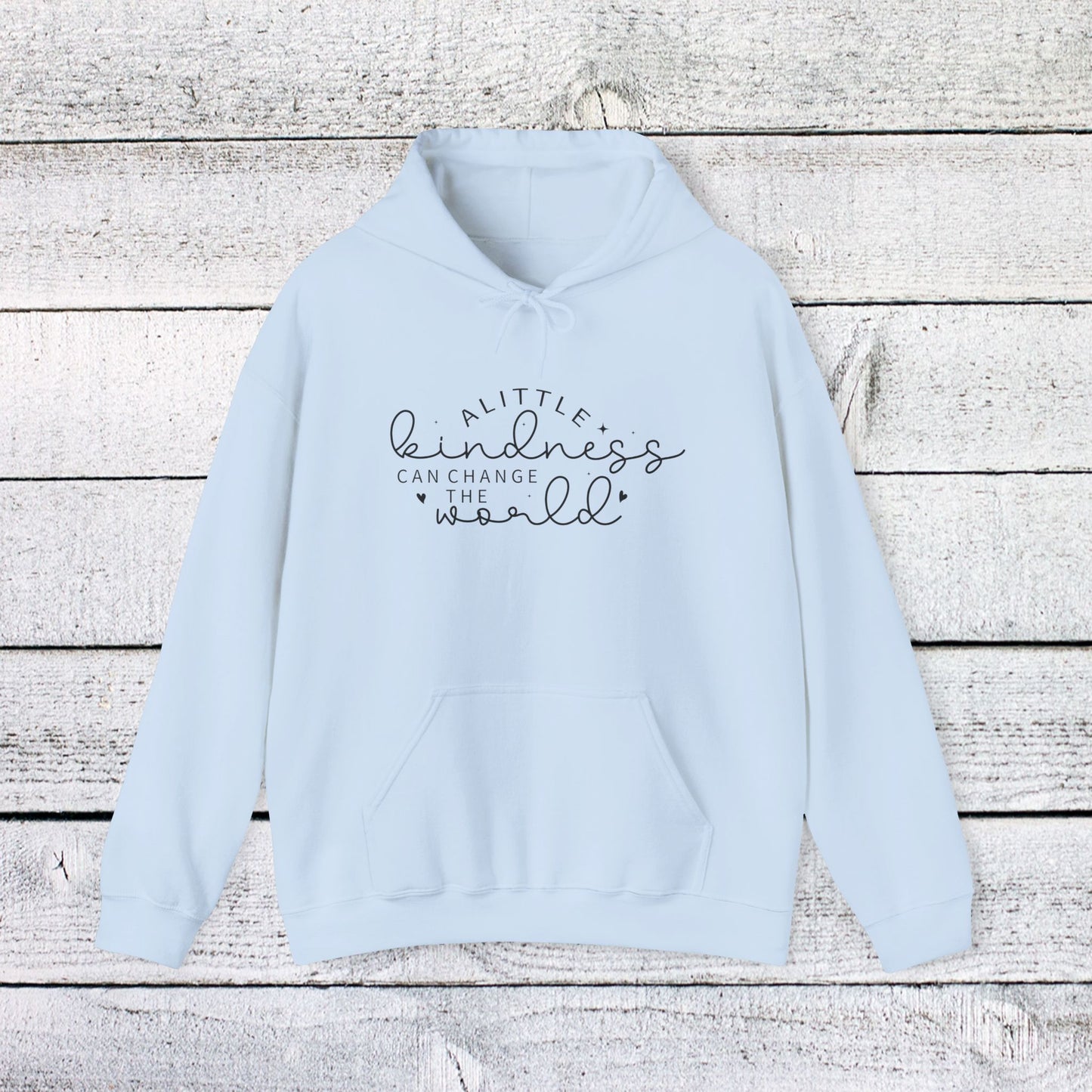 unisex heavy blend™ hooded sweatshirt - a little kindness can change the world - positive quote
