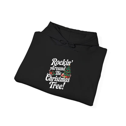 Men's and Women's Christmas Sweatshirt. Rocking Around the Christmas Tree. Unisex Christmas Sweatshirt.