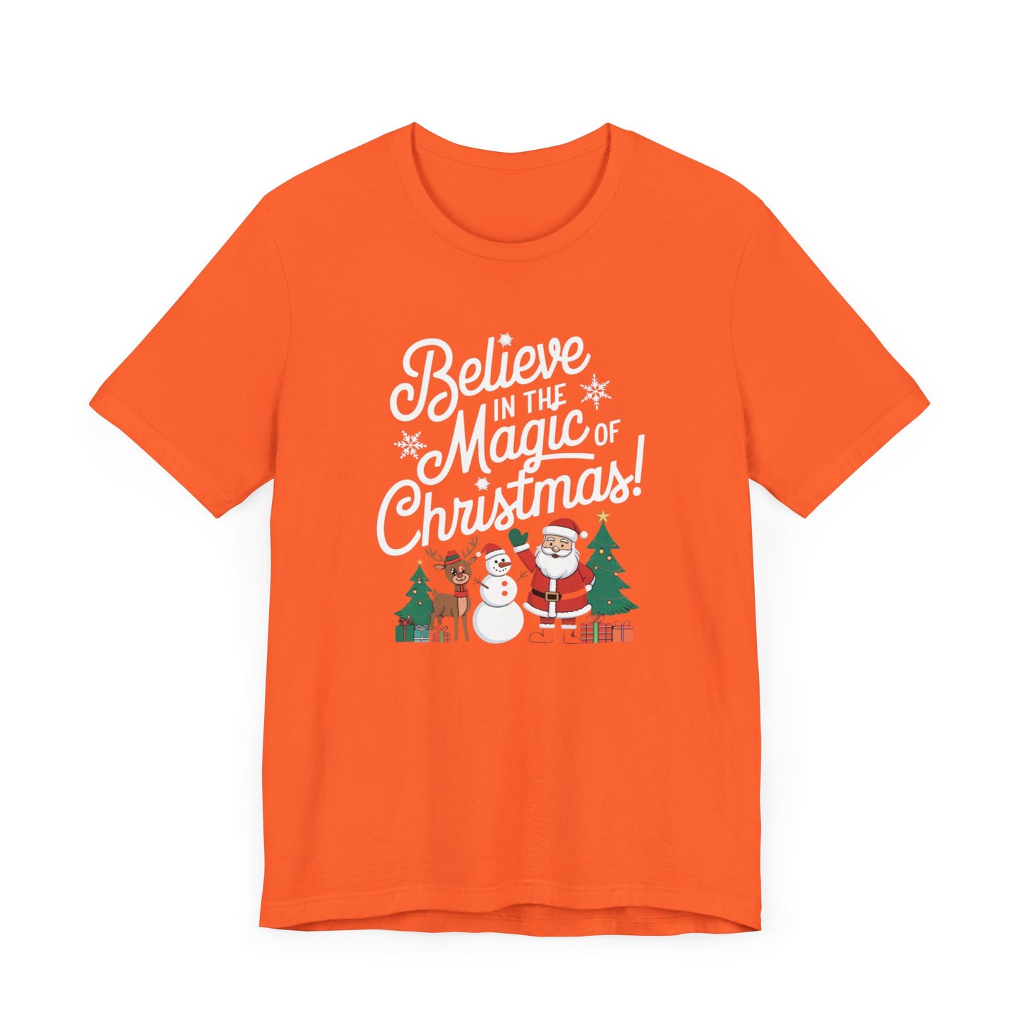 men & women christmas t-shirt. magic of christmas. unisex christmas t-shirt.