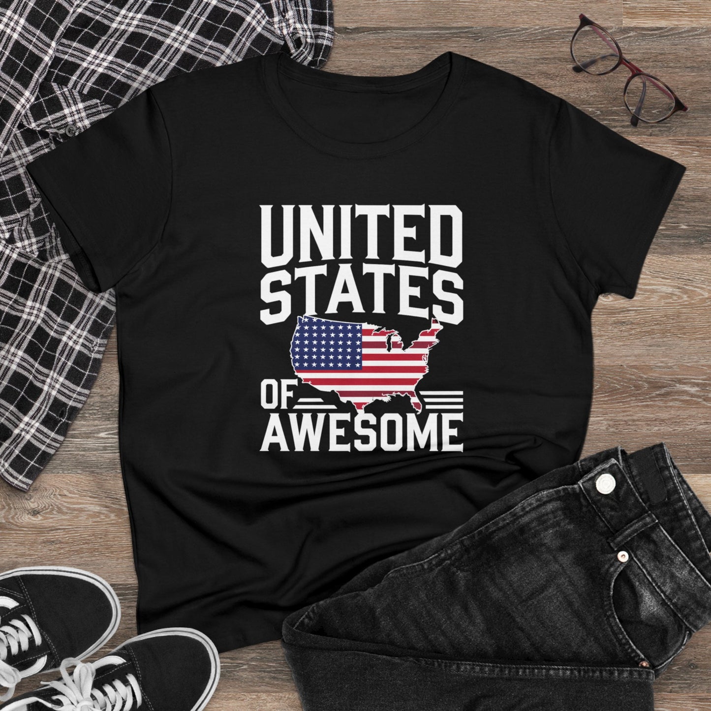 women's t-shirts, women's tee, funny gift, united states of awesome!