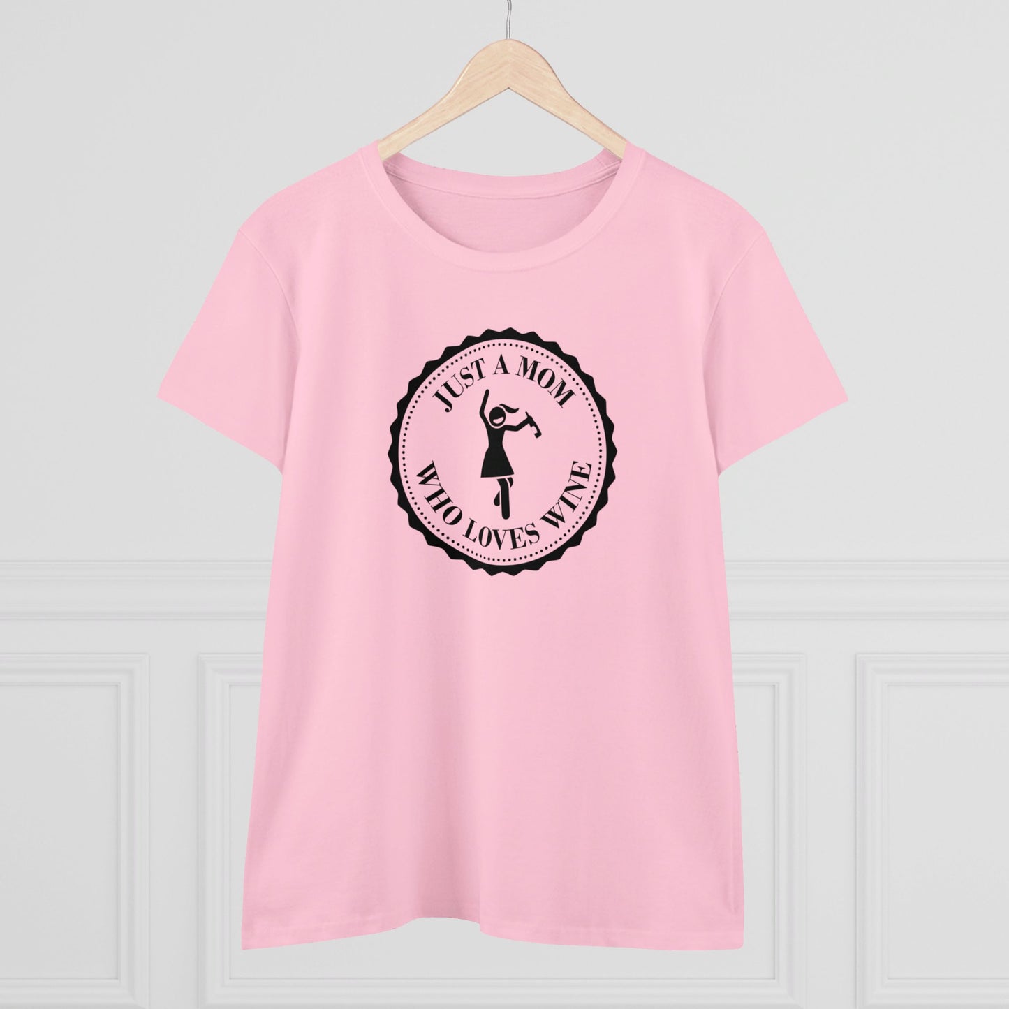 womens t-shirt - mom loves wine