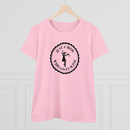 Womens T-Shirt - Mom Loves Wine