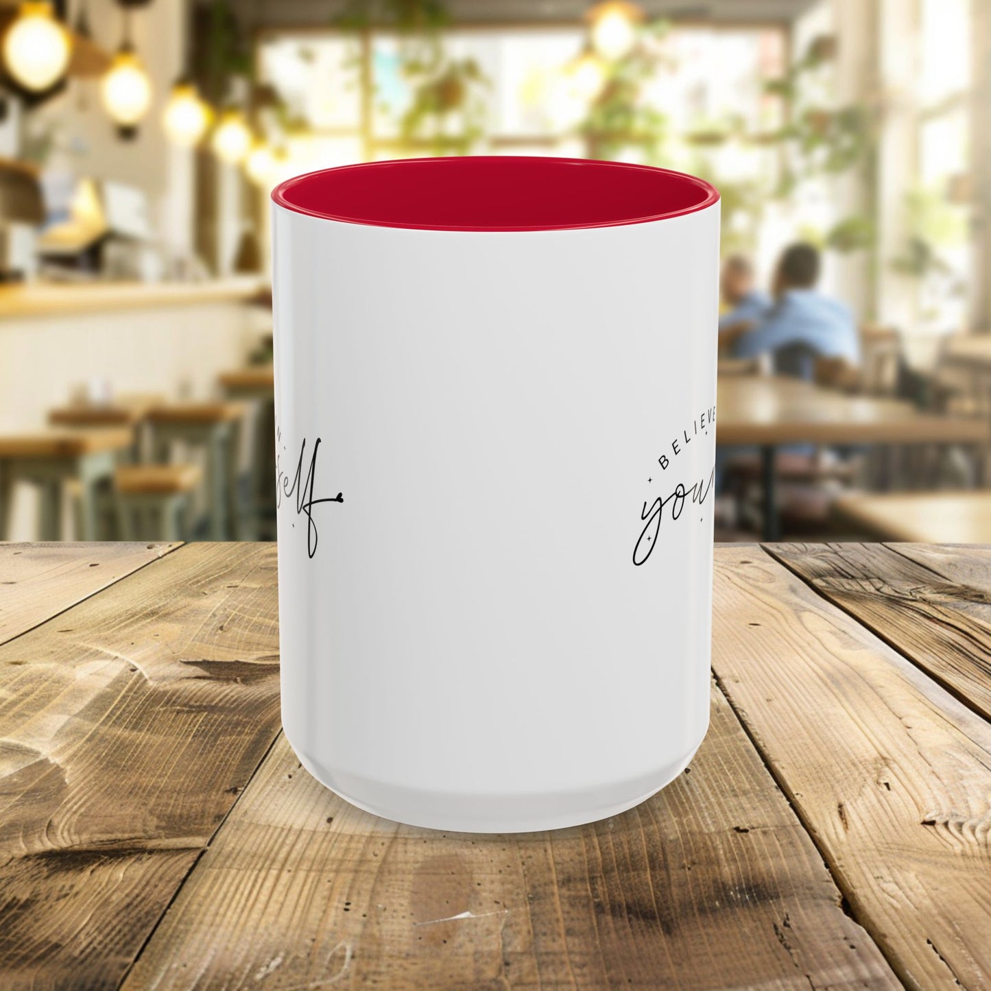 colorful inspirational mug - believe in yourself