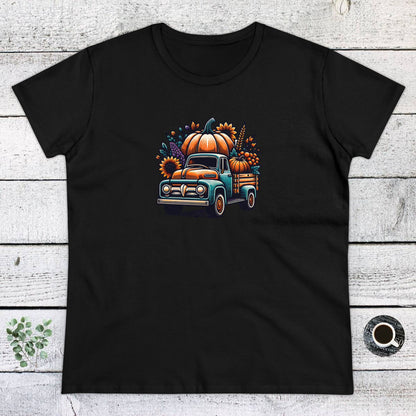 Womens T-Shirt - Pumpkin Truck!