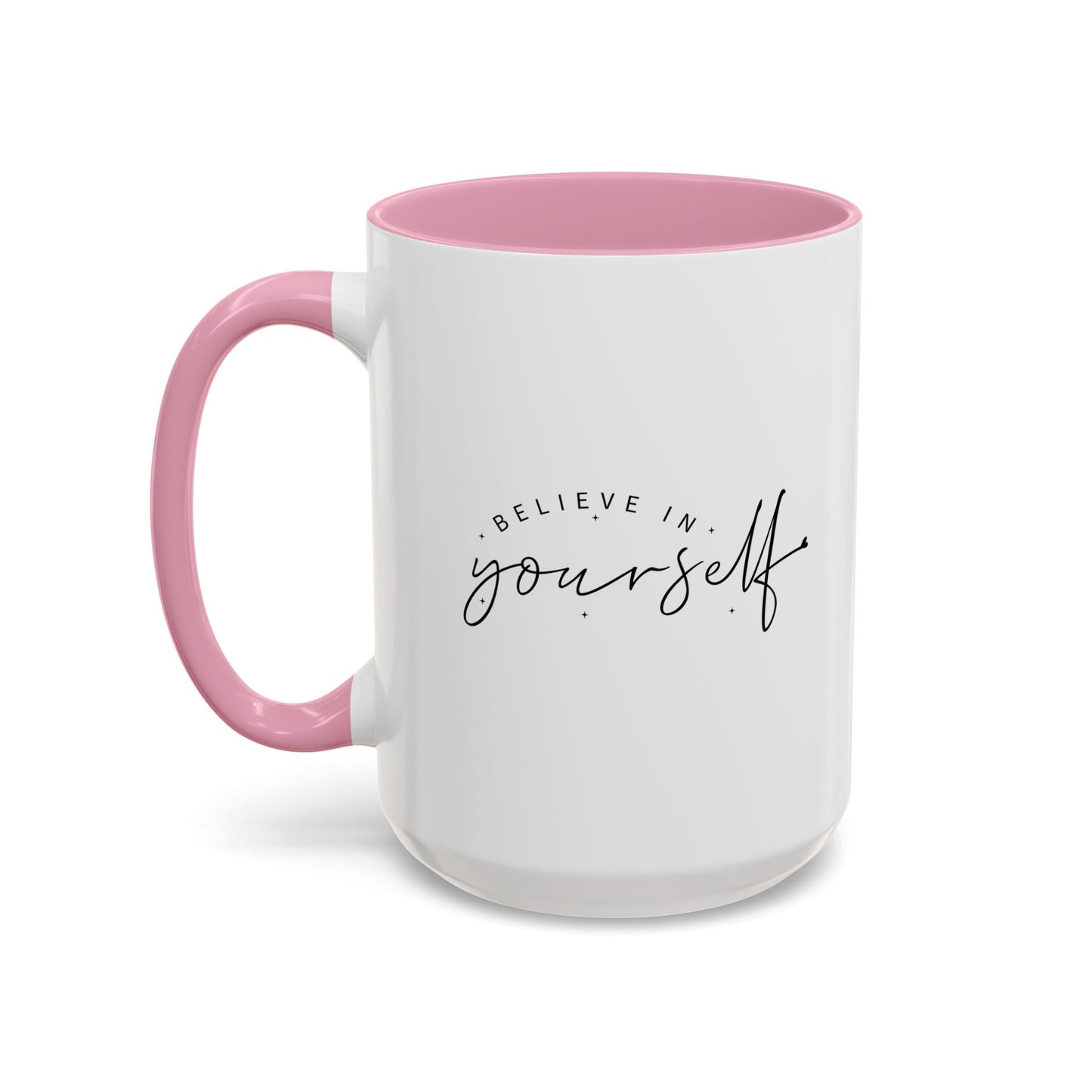 colorful inspirational mug - believe in yourself