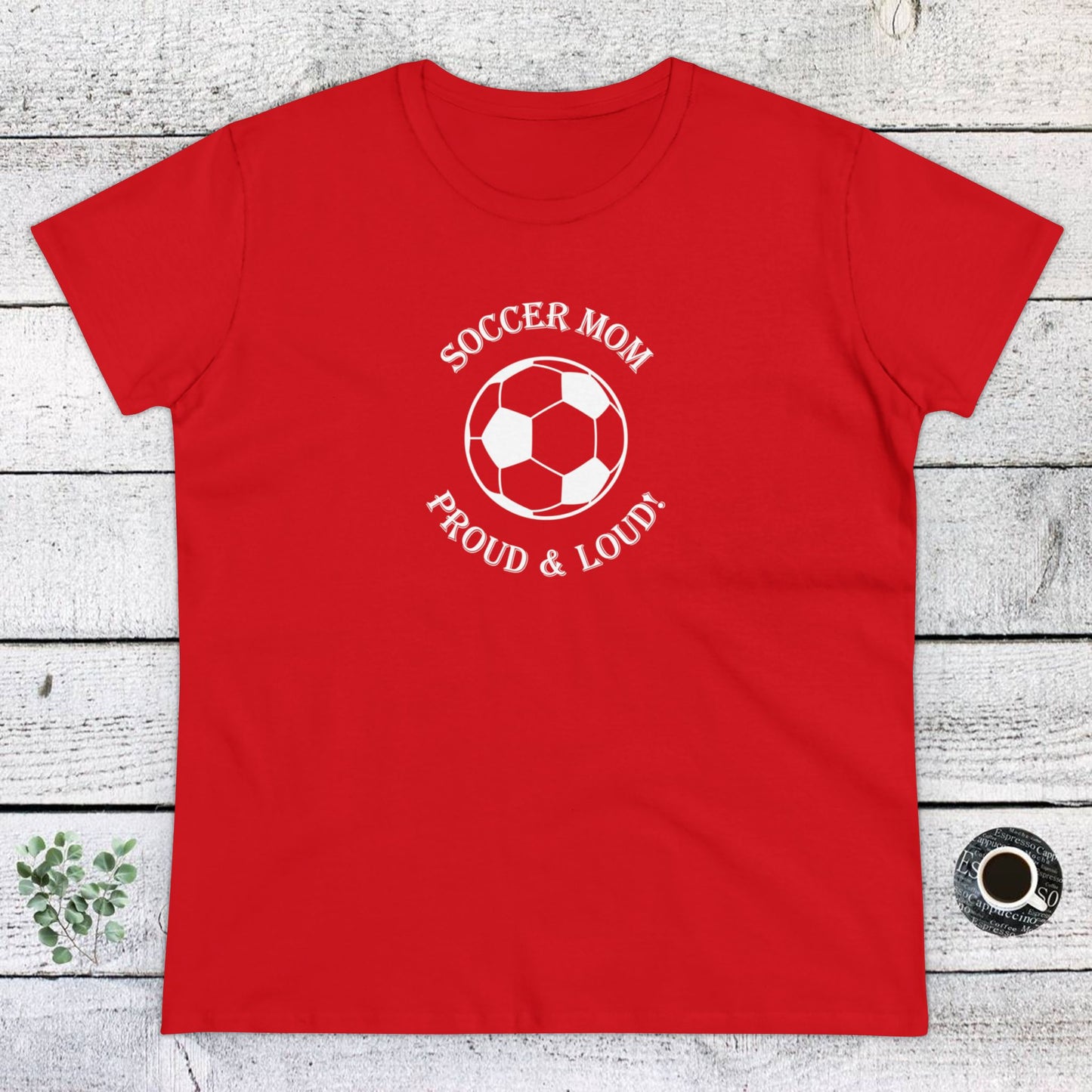 womens t-shirt - soccer mom