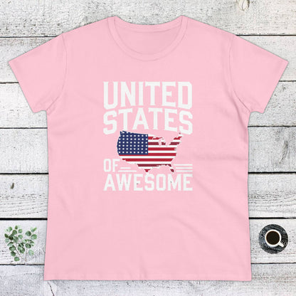 Women's T-Shirts, Women's Tee, Funny Gift, United States of Awesome!